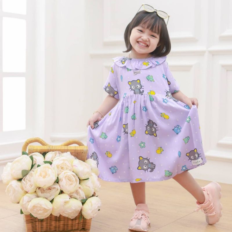 Afsheenastore Dress Anak Rayon Minie