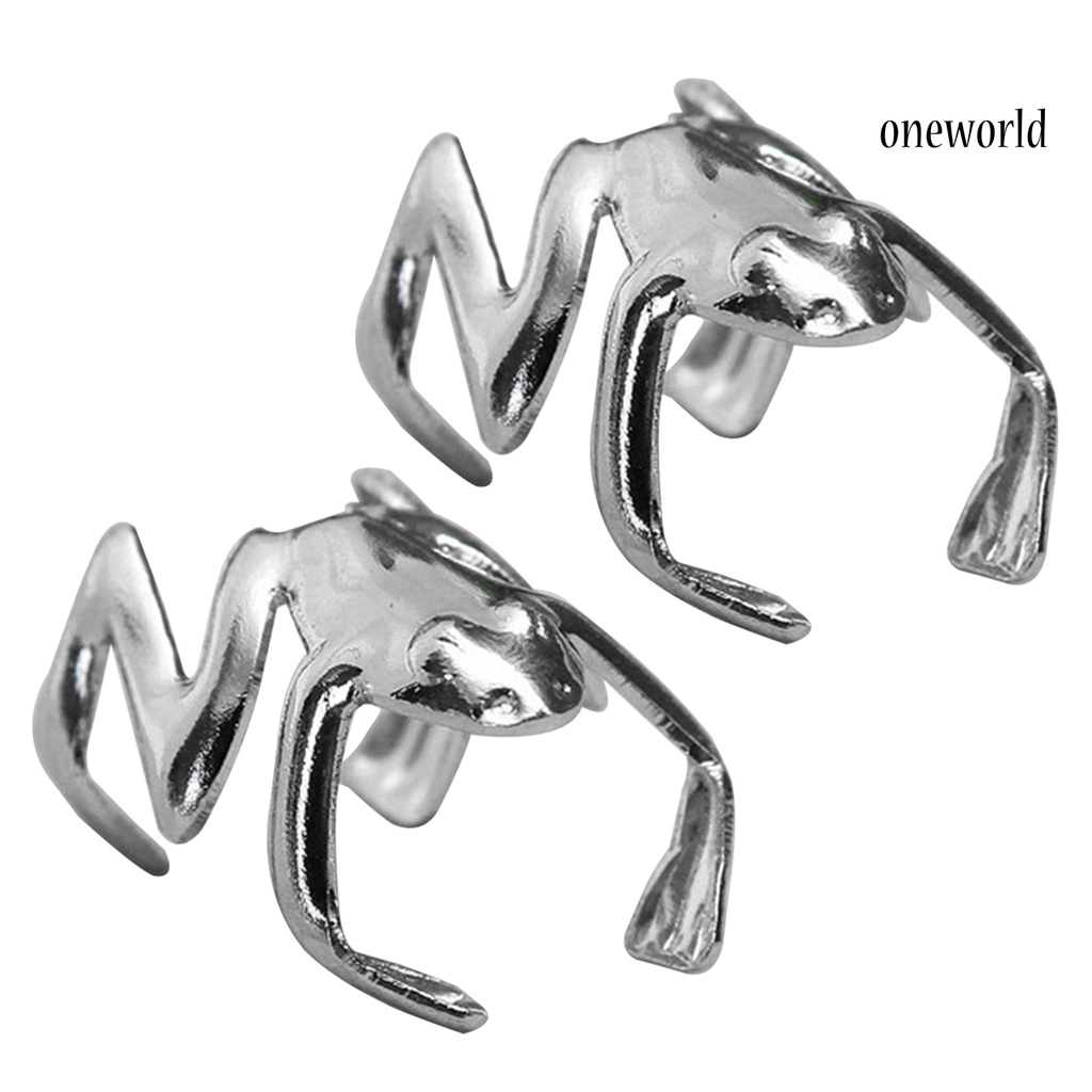 OW@ Ear Clips Exquisite Frog Shape Alloy Women Attractive Ear Cuff for Party