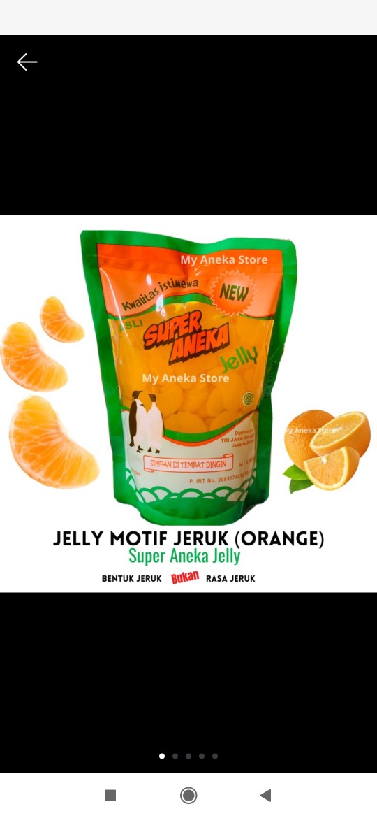 Jelly Motif Jeruk /jeruk Mandarin / Orange “super Aneka Jelly”