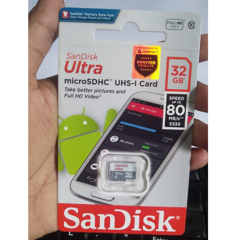 Microsd Sandisk 32Gb