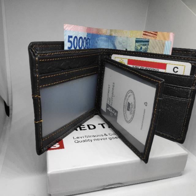 Dompet pria red tab levi's / dompet kulit