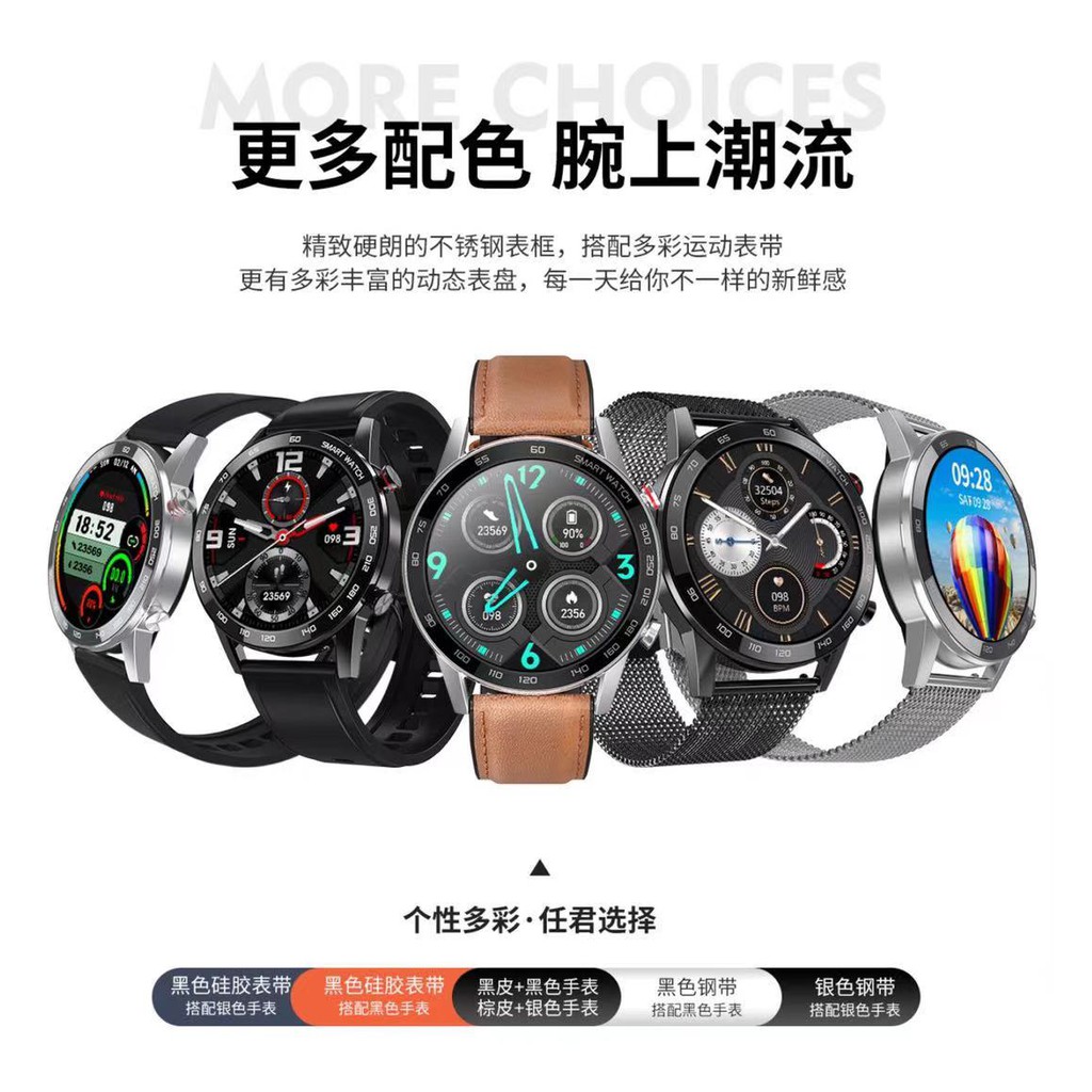 Jam Tangan Smartwatch Pria ORIGINAL DT95 Panggilan Bluetooth IP68 Tahan Air ECG Olahraga Arloji Cerdas PK L16 L13