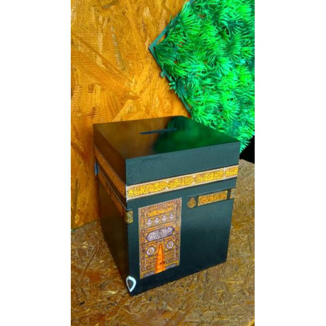 CELENGAN KABAH UNIK, KADO UNIK, CELENGAN HAJI, PIGGY BANK KABAH, KOTAK AMAL MASJID, CELENGAN KA BAH-1