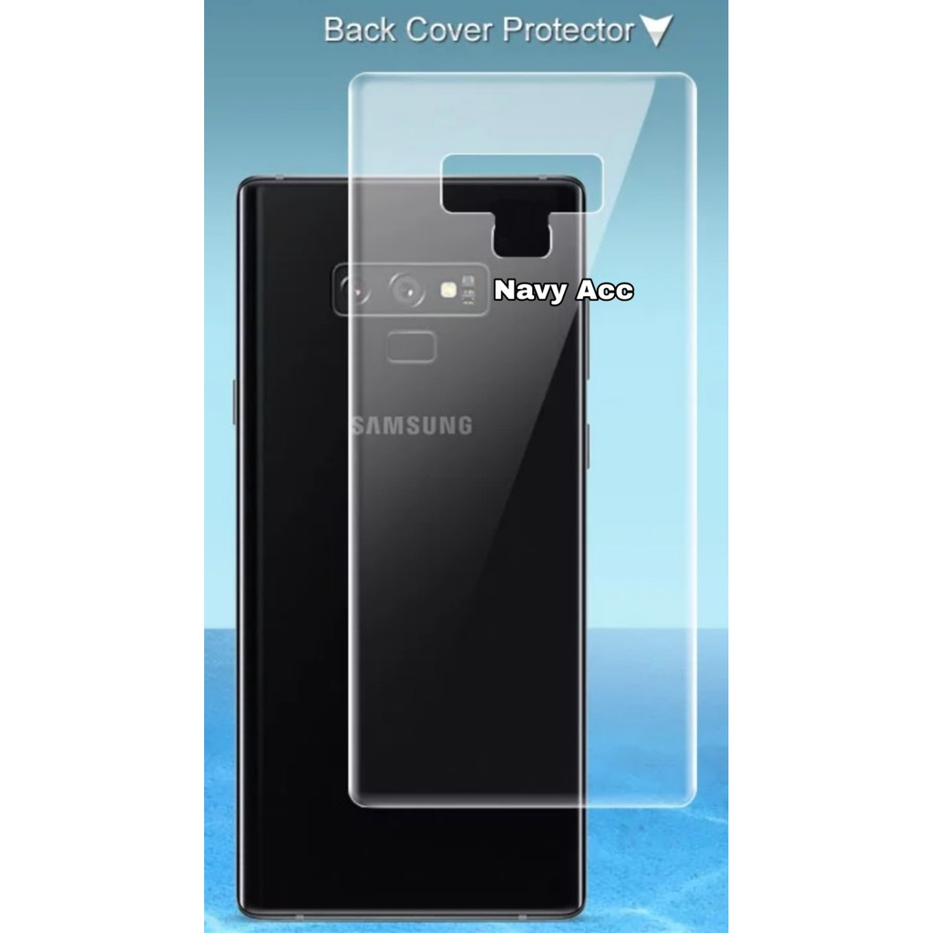 Screen Protector Back Samsung Note 9 - Note 8 - Antigores Jelly Belakang Samsung