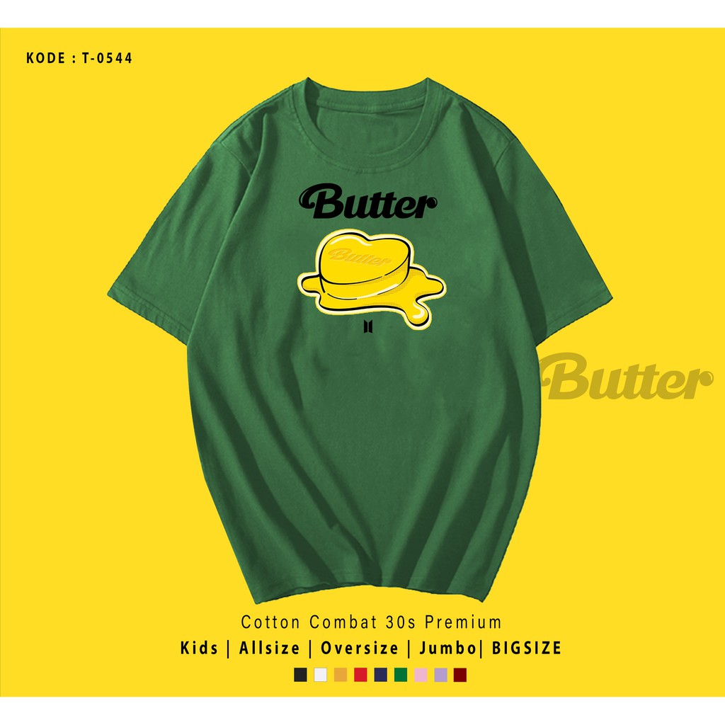 T0544  T-SHIRT / KAOS UNISEX / TUMBLR TEE / REAL PICTURE KPOP BTS BUTTER ALBUM / IMPORT / ARMY