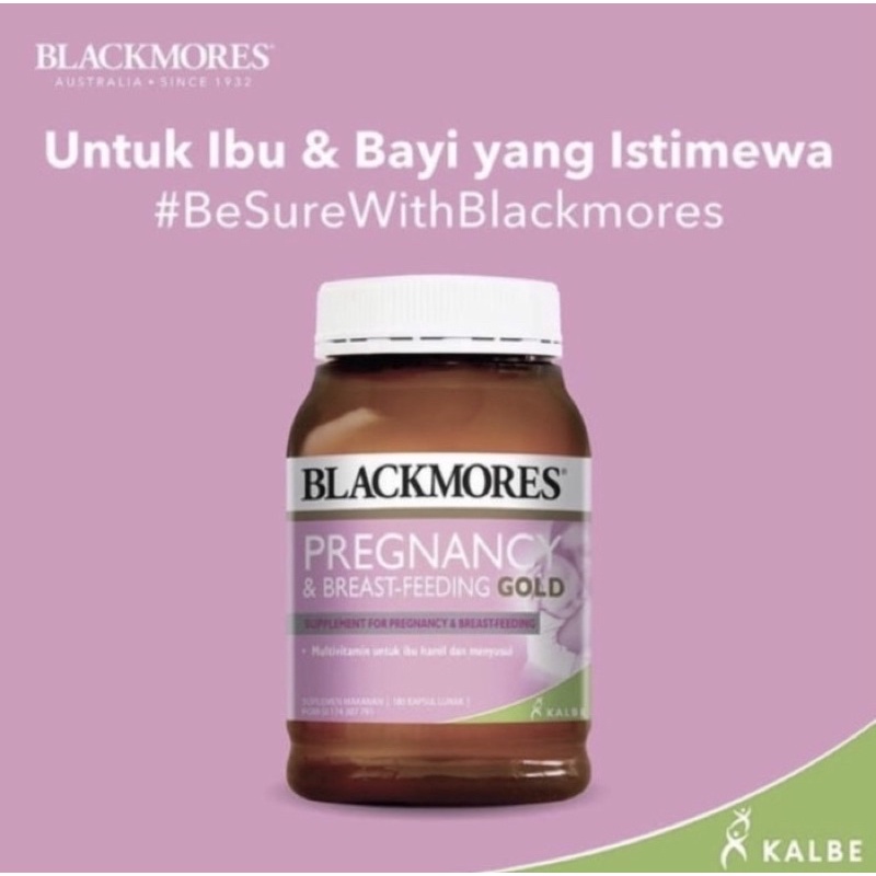 Blackmores pregnancy &amp; breastfeeding gold isi 120 tablet ( nutrisi lengkap untuk ibu hamil )