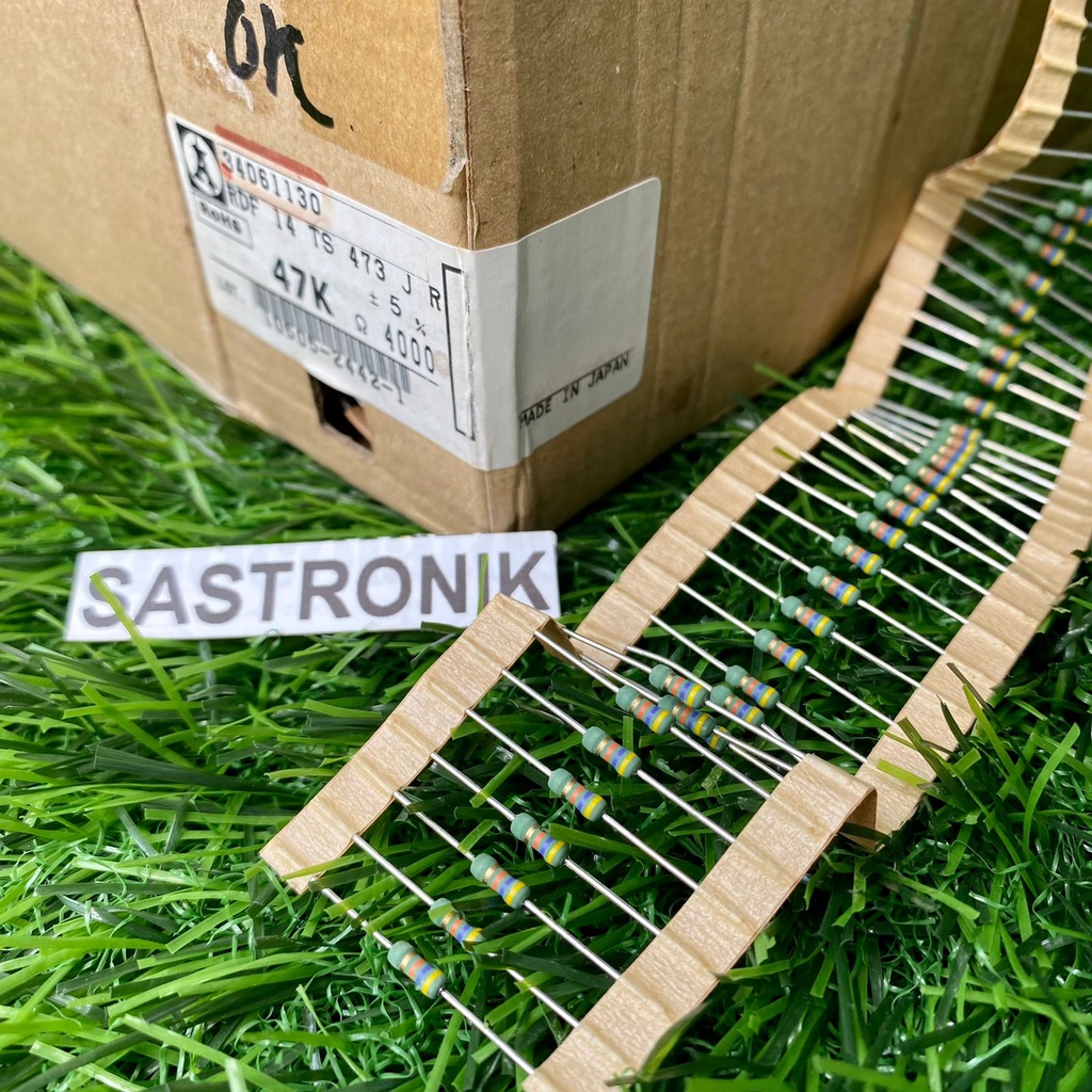 resistor 47k 1/2watt original japan bodi kecil ready