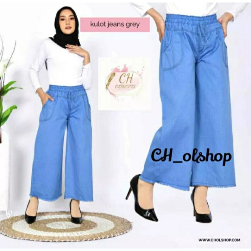CELANA KULOT RAWIS GREY JUMBO / CELANA HIJAB IMPORT OOTD CELANA WANITA