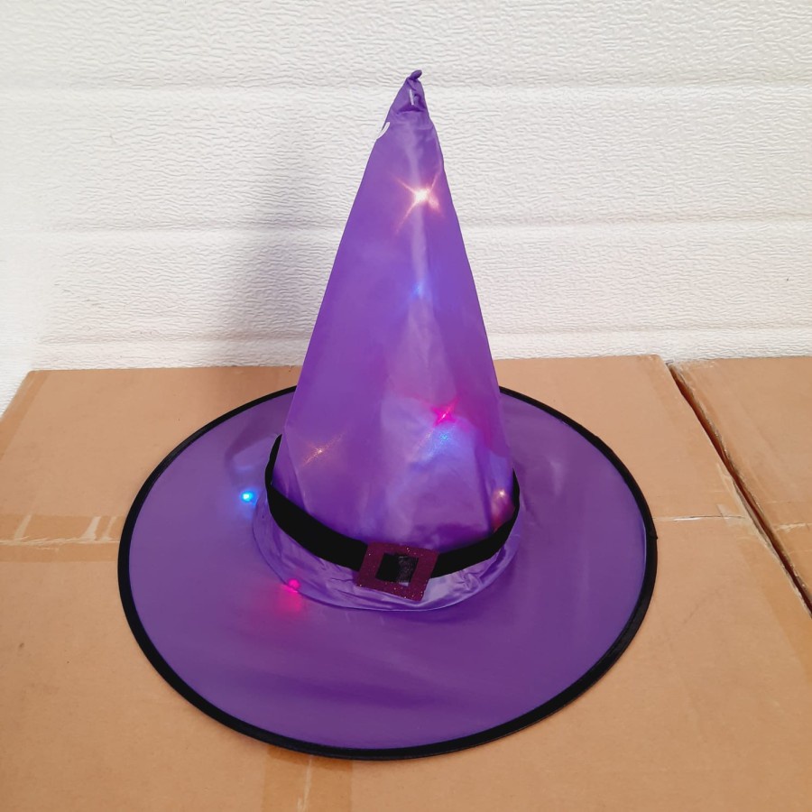 Halloween Witch Lampu Haloween Topi Witch Anak Dewasa