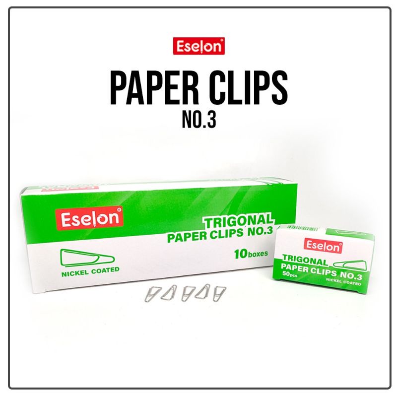 Klip / Trigonal Clip / Paper clip / Penjepit kertas Eselon no 3 Murah