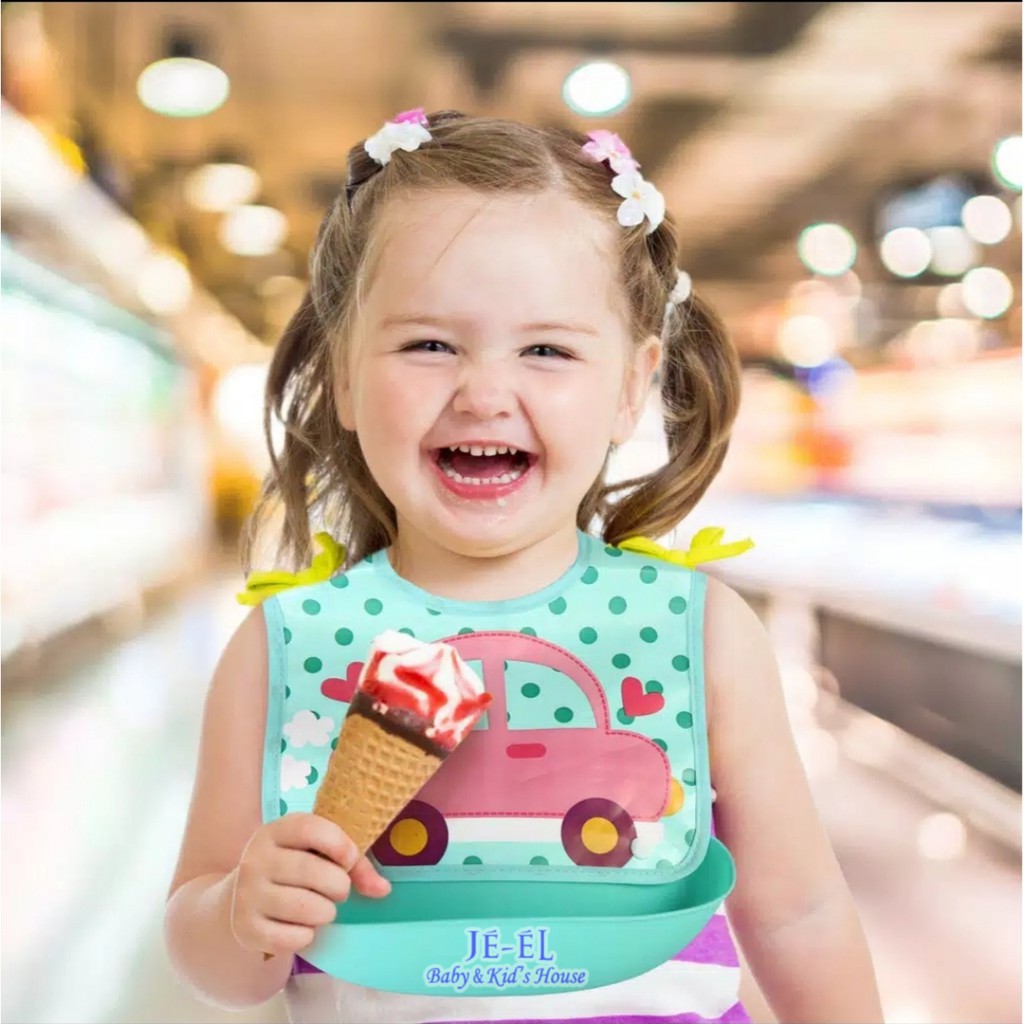 Baby Safe Foldable Bib With Crumb Catcher - BIB02/BIBS BAYI/SLABBER ANTI AIR