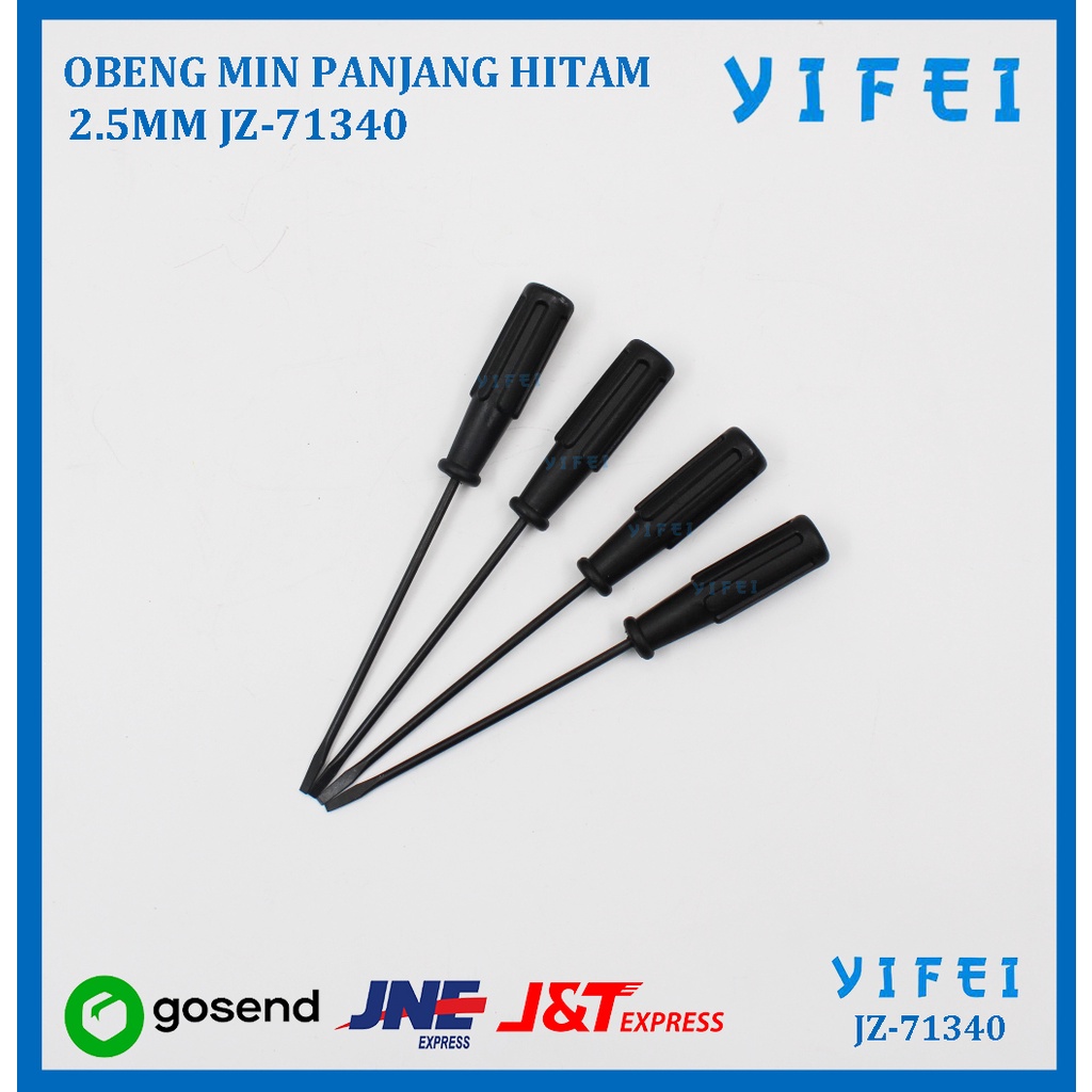 OBENG MIN PANJANG HITAM 2.5MM YIFEI-71340