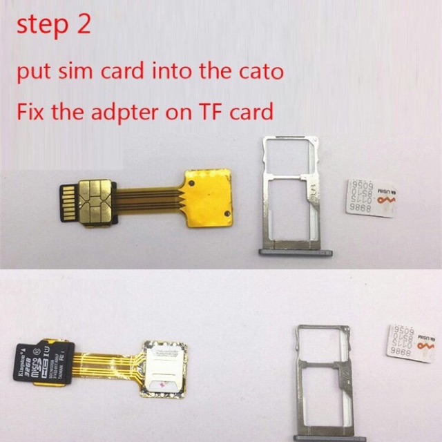 Jual Hybrid Micro Converter Nano SIM Card to Micro SD Card Konektor