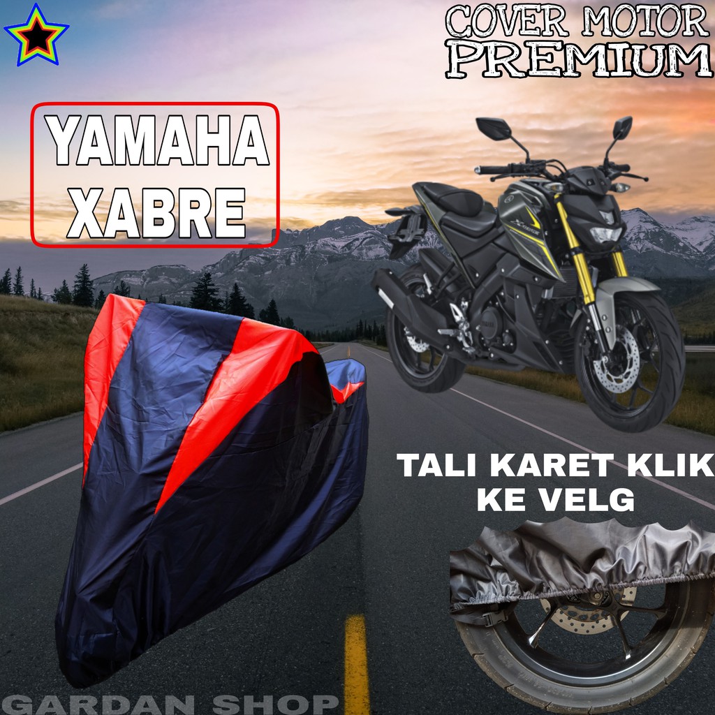 Sarung Motor YAMAHA XABRE Hitam MERAH Body Cover Penutup Pelindung Motor Yamaha PREMIUM