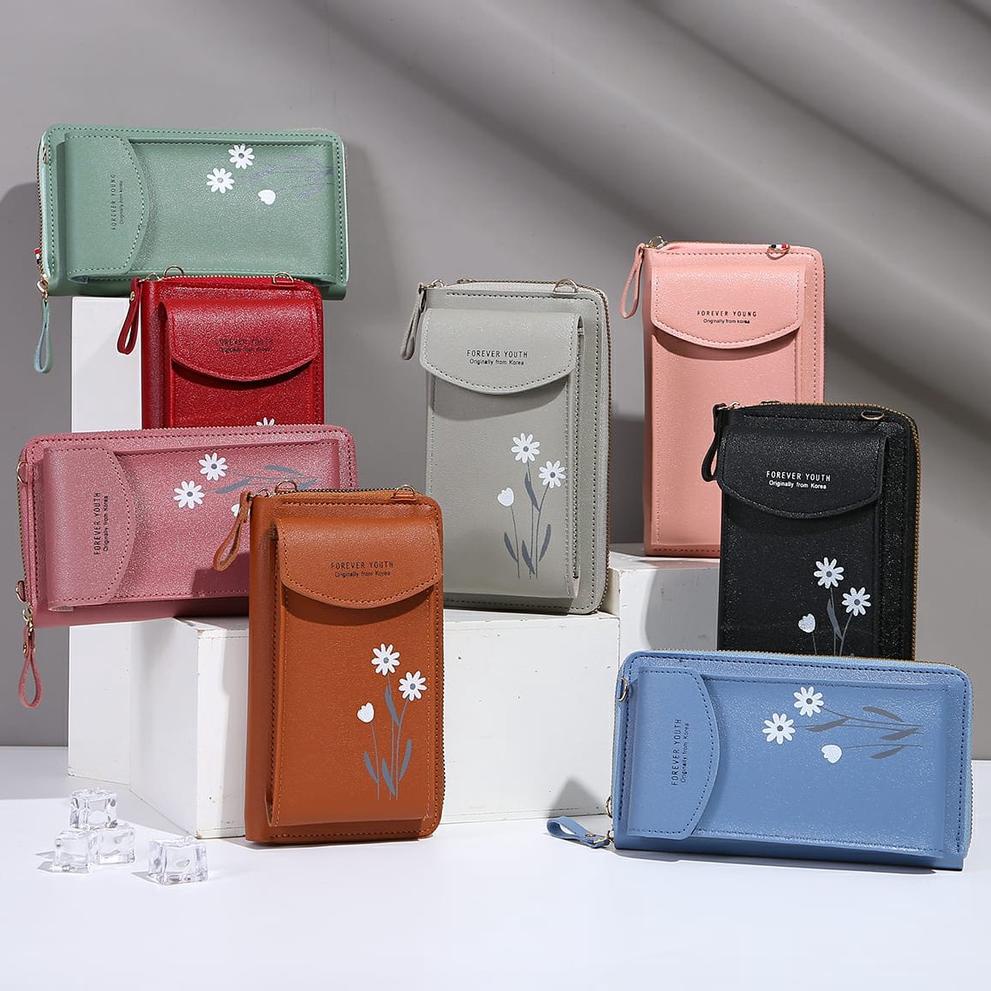 TGT.21Jl22žForever Youth Tas Slempang Wanita Motif Bunga Style Wanita Korea Import Real Pict - Q188