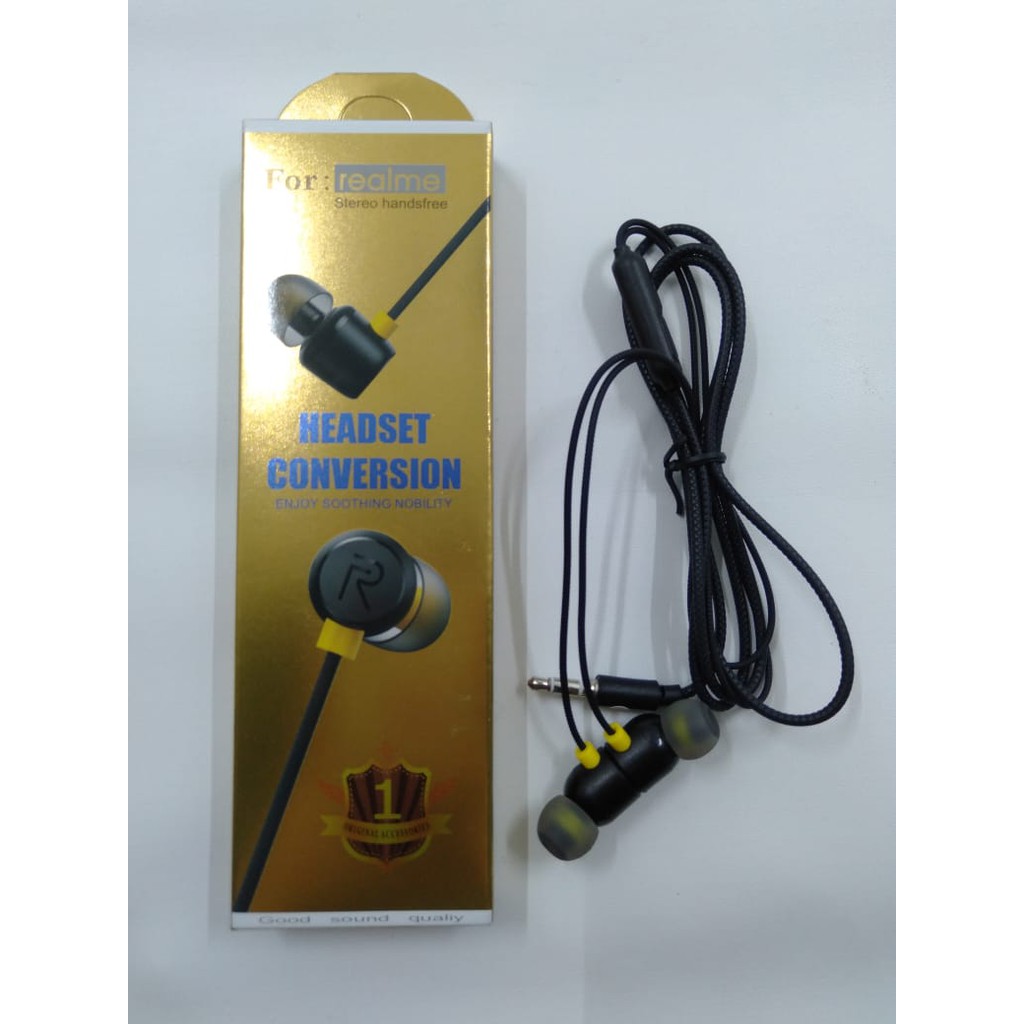 Headset Realme Extra Bass Audio Jack 3.5mm