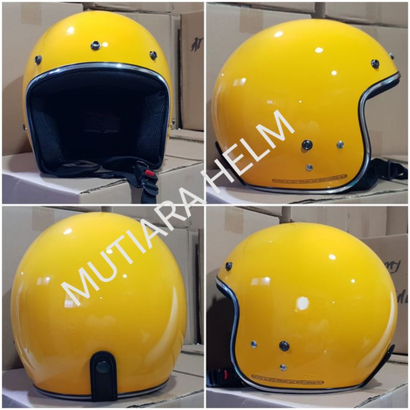 HELM RETRO BOGO  LIS CROM HELM RETRO  LIS CROM HELM BOGO LIS CROM HELM BOGO SNI