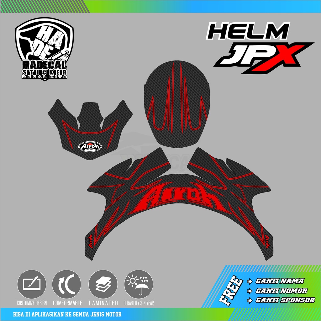 DECAL STICKER HELM JPX PATTERN AIROH