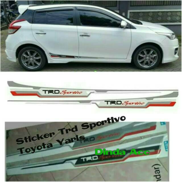 Stiker Mobil Body Samping Toyota Yaris Trd Sportivo Shopee Indonesia