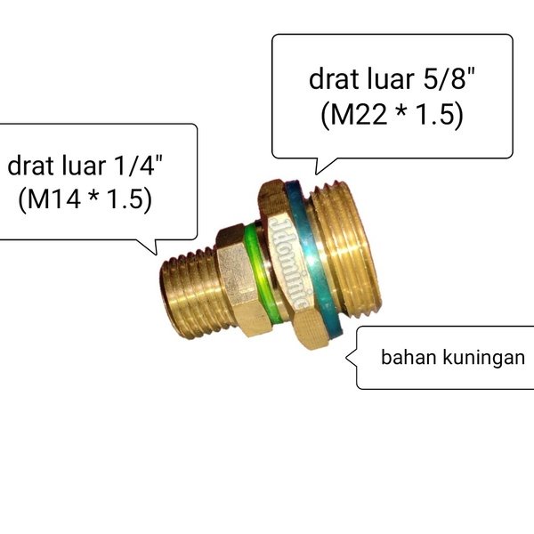 sambungan antar 2 buah selang jet cleaner lakoni laguna 70 steam stim power sprayer cuci motor mobil