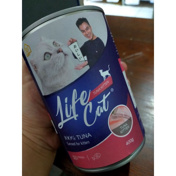 Life Cat Kaleng Kitten Tuna 400 gram - Makanan Basah Kucing