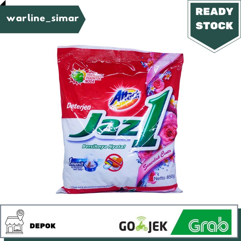 Deterjen Attack Jaz 1 Detergen Bubuk 850gr Murah Sabun Attack Jazz 1 Jaz one Jaz1 Powder Sachet