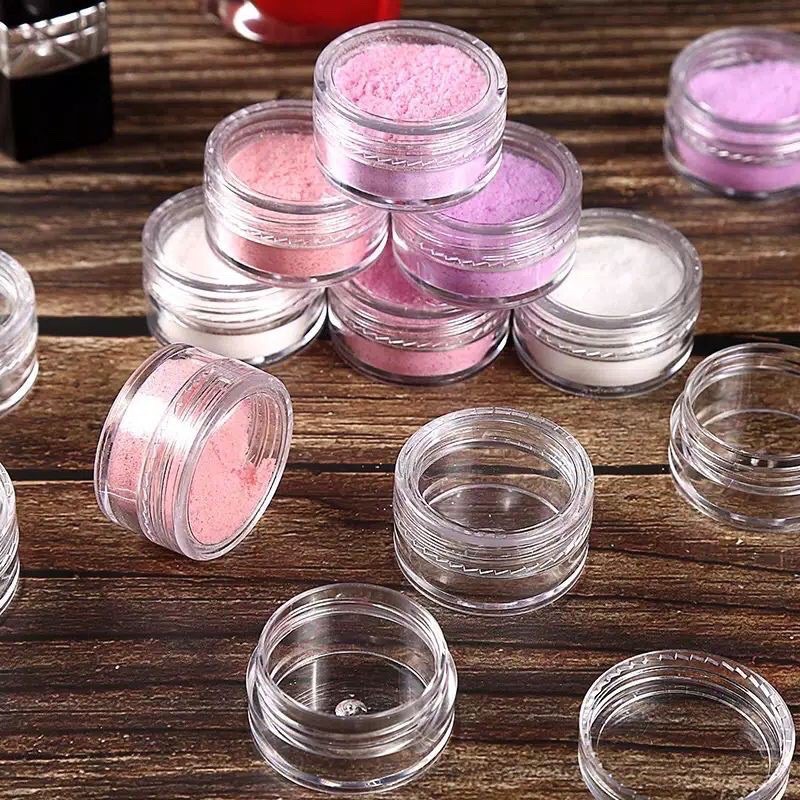 Mini jar wadah tempat acc / jar cream wajah travelling mini jar tempat aksesoris hiasan kuku mini