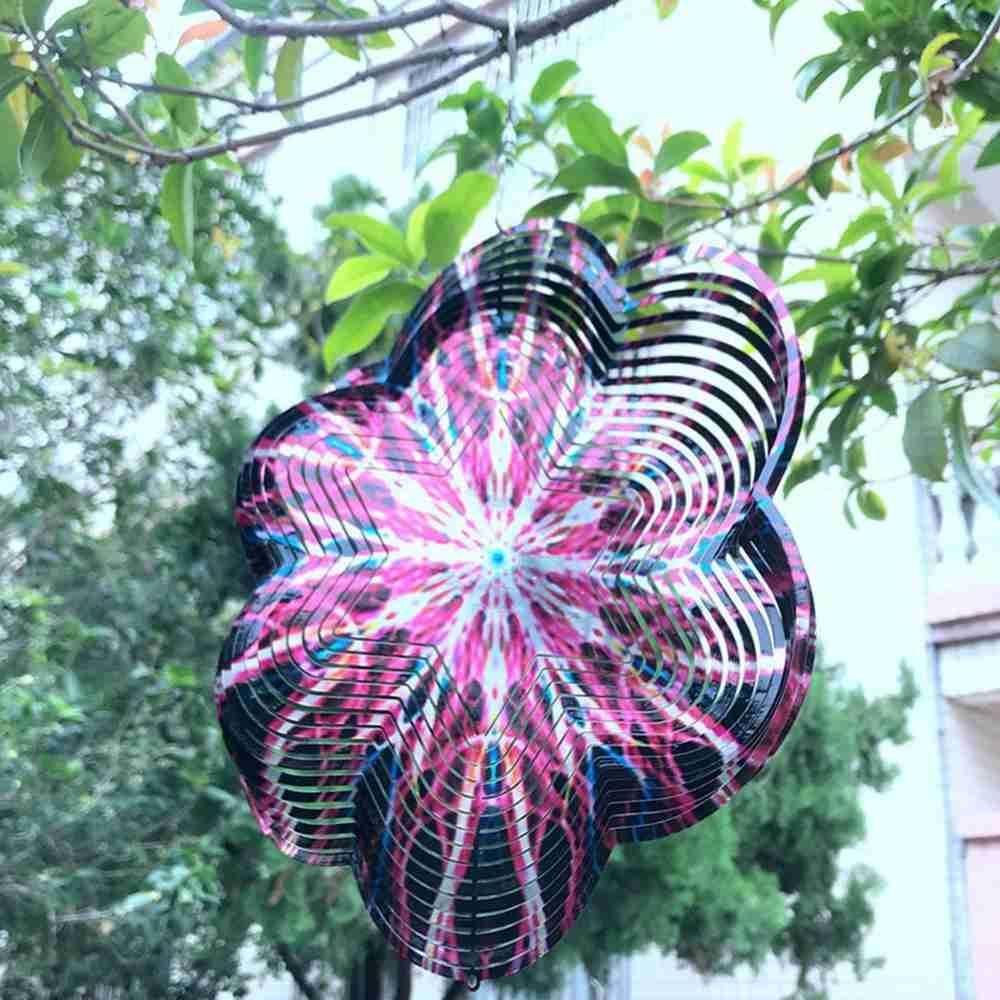 Populer Spinner Angin Dekorasi Halaman 3D Dekorasi Taman Wind Chime