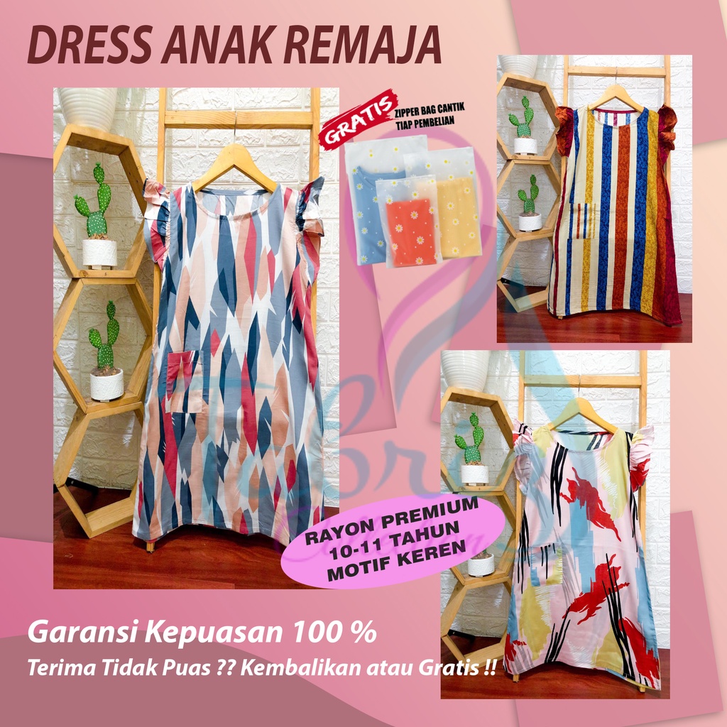 Baju Daster Anak Perempuan 10-11 Tahun Daster Rayon Anak Remaja Kekinian Murah Berkualitas Original