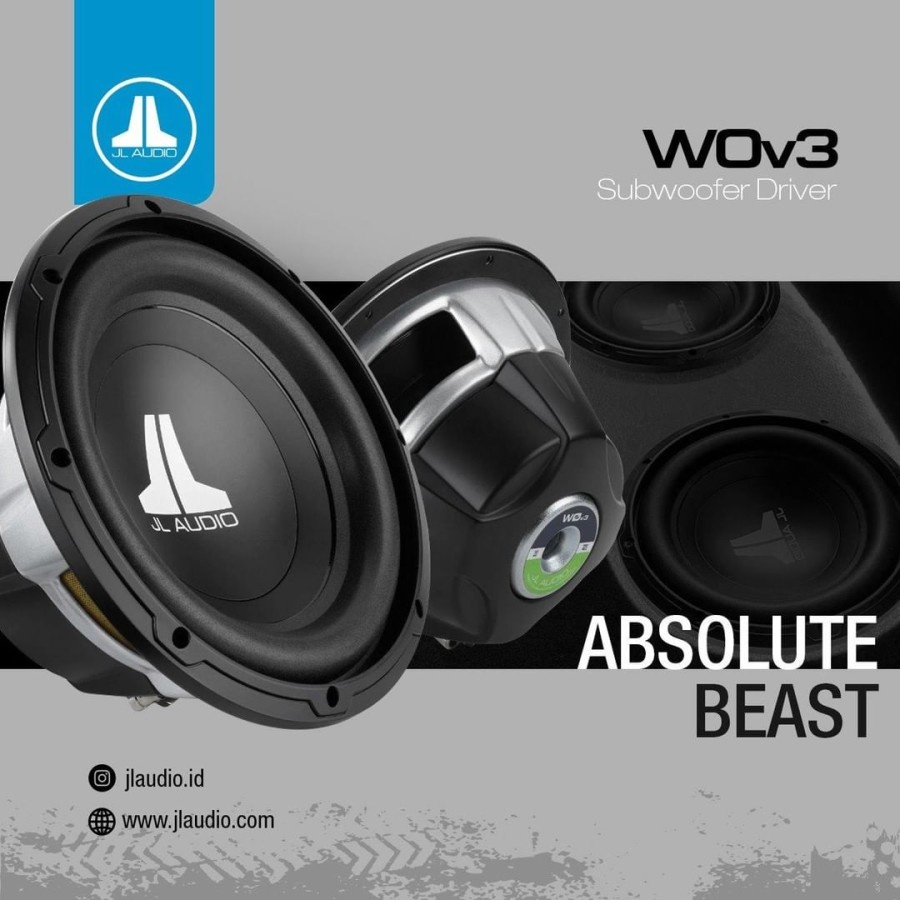 Subwoofer JL Audio 10 W0V3-4 / 12 W0V3-4 Pasif