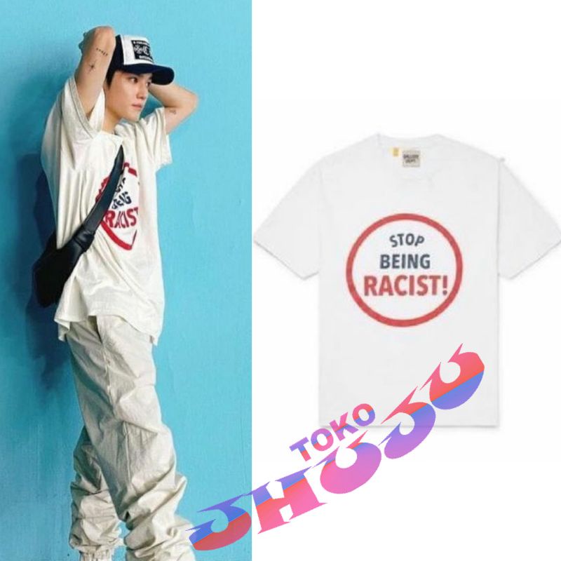 Baju T shirt NCT Taeyong style Stop Being Racist