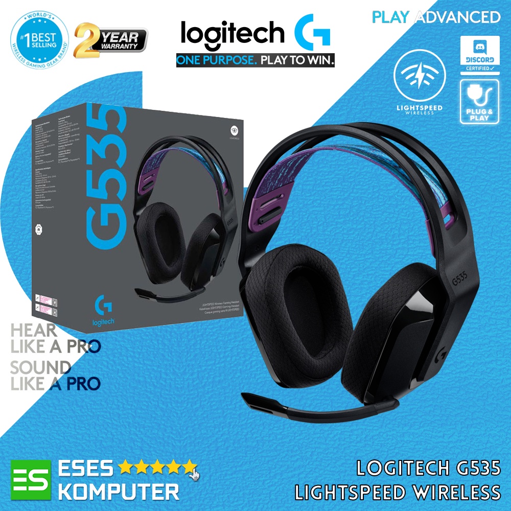 Headset Logitech G535 Wireless Lightspeed | Headset Gaming