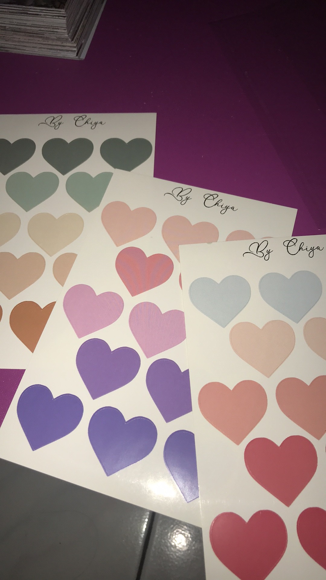 Sticker Bentuk Hati Heart Sticker