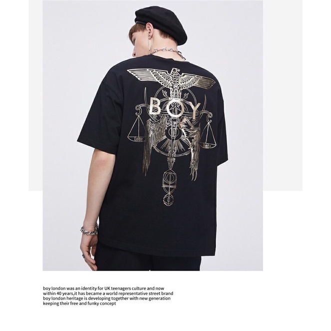 BOY87 KAOS BOY LONDON PRIA WANITA ASIA EROPA GOLD WINGS