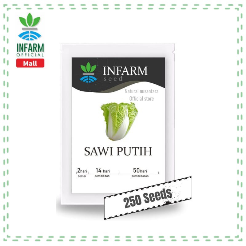 Bibit Benih Sayuran Sawi Putih Infarm / Bibit Super / Benih Tanaman Sayuran / Benih sayuran / Benih