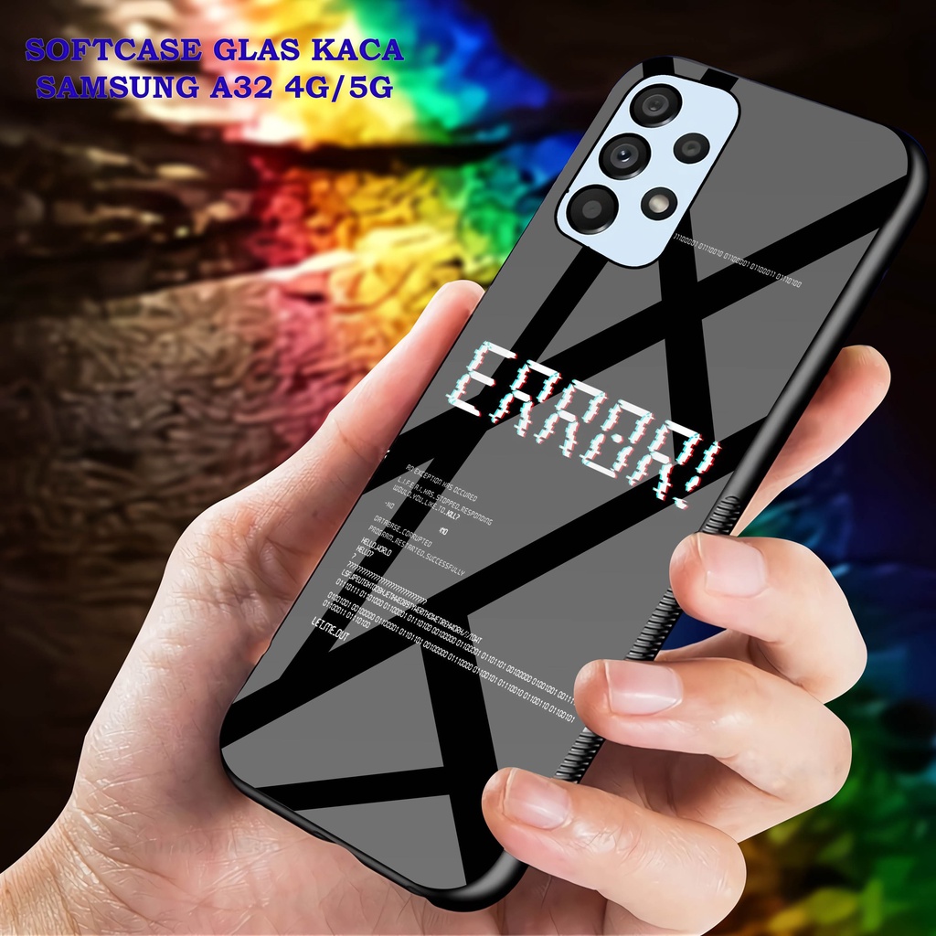 Softcase Glass Kaca SAMSUNG A32 [4G]- Case Hp Pelindung Handphone SAMSUNG A32 [5G] [ A37]