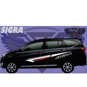 Sticker stiker list body mobil sigra cutting stiker mobil sigra CALYA