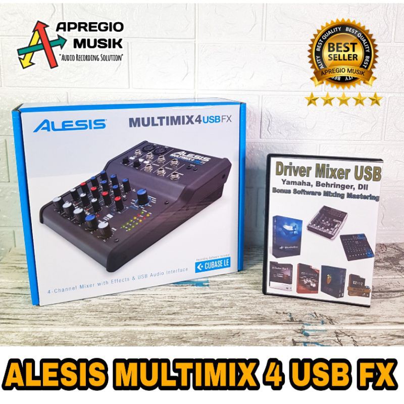 Alesis MultiMix 4 USB FX Mixer Podcast with Soundcard
