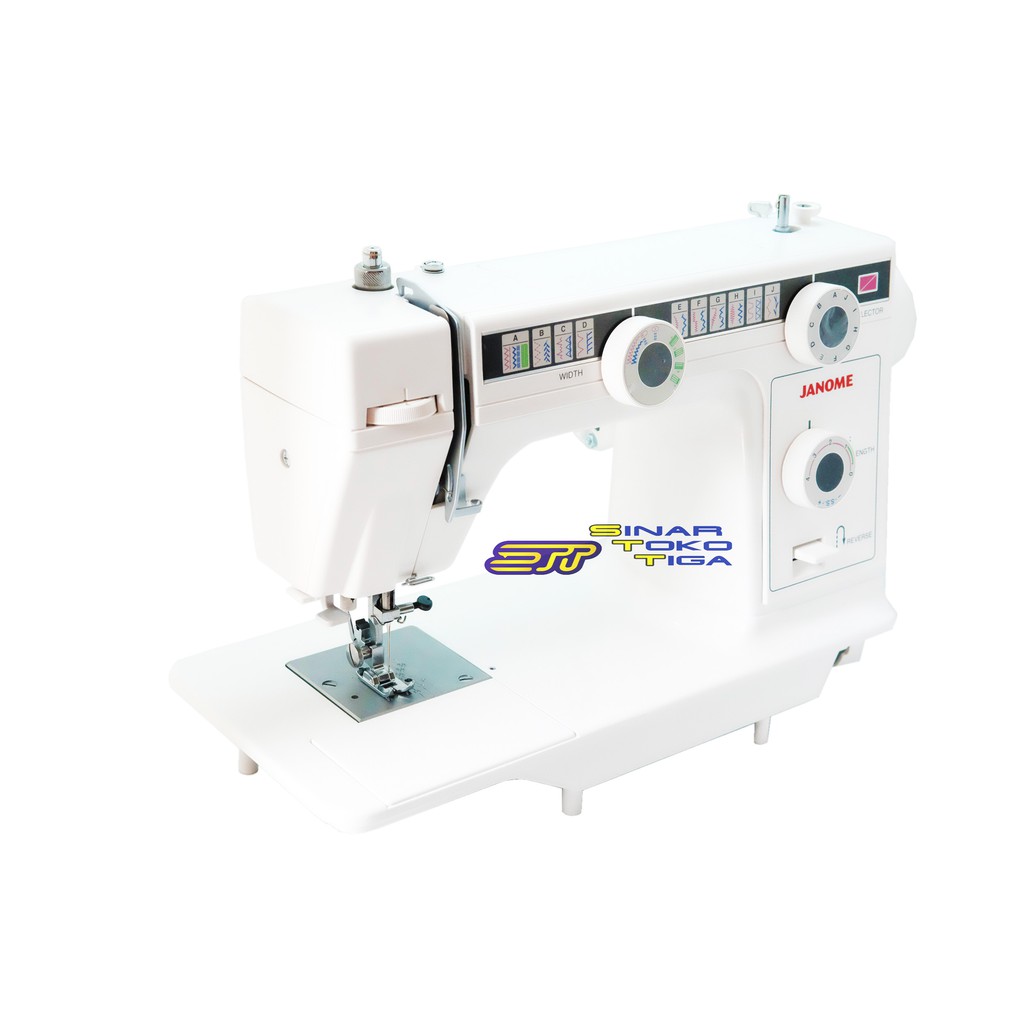JANOME NS 385 MESIN JAHIT SEMI PORTABLE BODI BESI FLATBED NS385