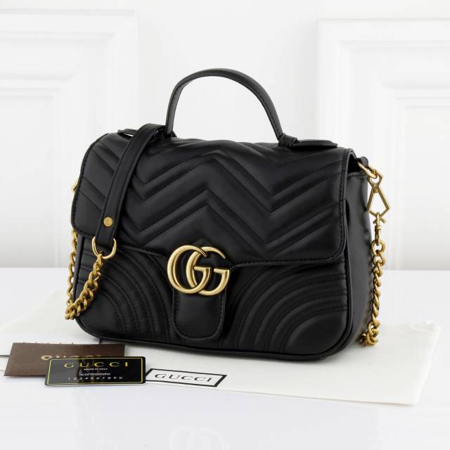 *Gucci GG Marmont Small Top Handle Bag / Tas Cewek / Tas brand / tas