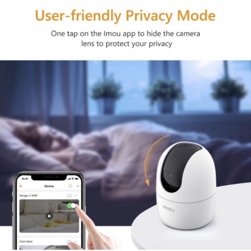 Imou Ranger 2 Smart Tracking IP Camera CCTV Wi-Fi Indoor H.265 4MP QHD