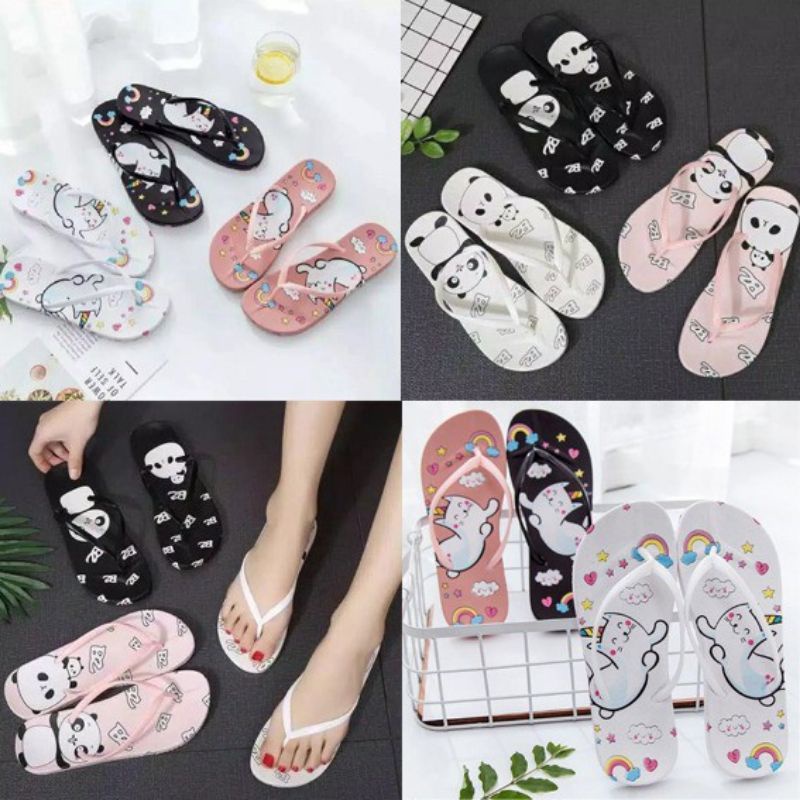 AUNELR / SANDAL JEPIT WANITA KOREA / Sandal Jepit Lucu