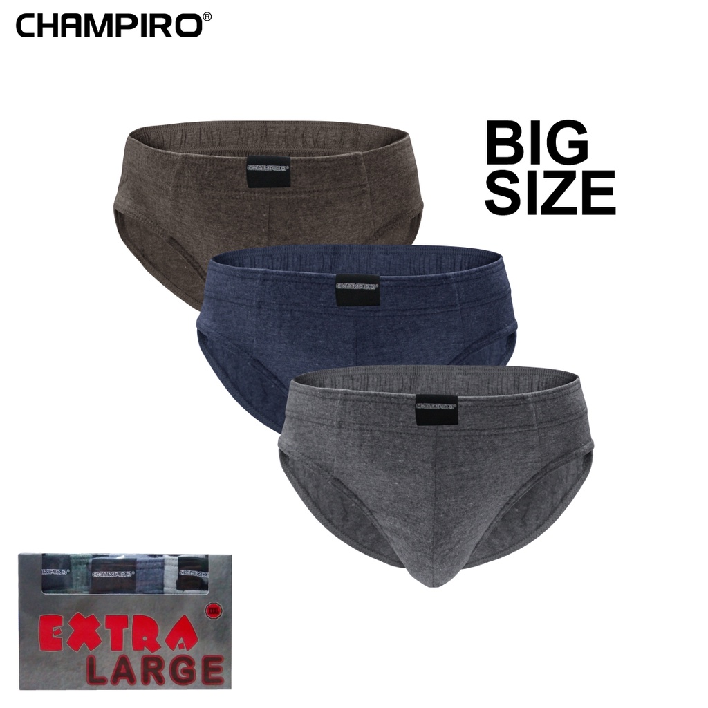 Jual Champiro Celana Dalam Pria 3 Pcs BIG SIZE | Brief C0302B | Shopee ...