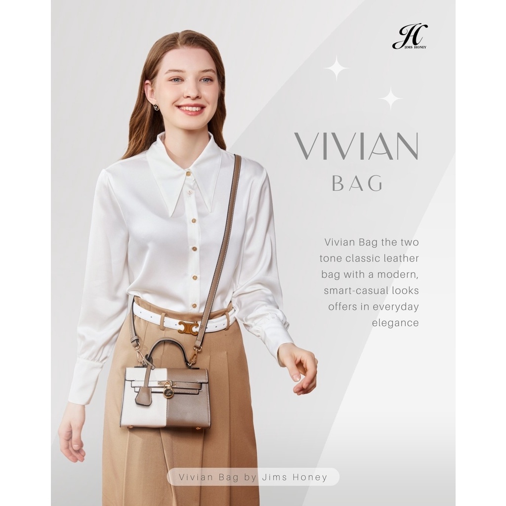 JH Vivian Bag FREE BOX - Tas Selempang Cewek Mewah Elegan Slingbag Wanita Jims Honey Original Terbar