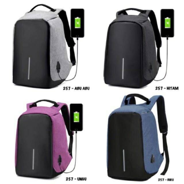 TAS ANTI MALING - RANSEL PRIA - TAS LAPTOP - TAS MUDIK