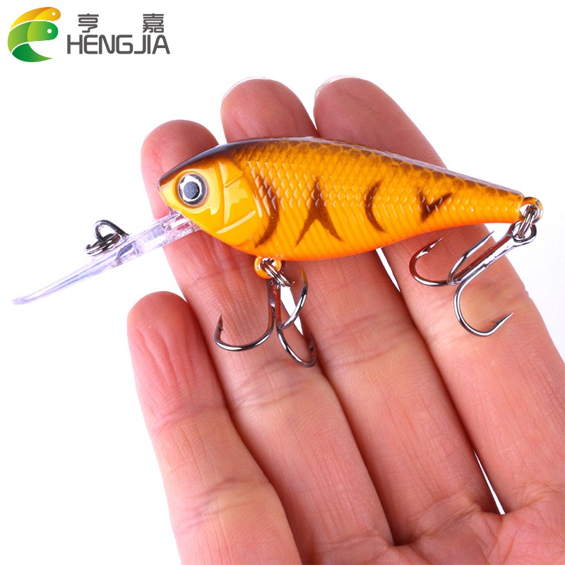 HENGJIA 3pcs new minnow umpan pancing crankbait ikan fishing lure bass bait 2.7m-3.6m