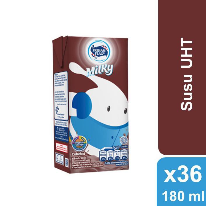 

( BISA COD ) Frisian Flag UHT Zuzhu Chocolate Carton Pack 36x180ml SALE [Kode 1|Kode 2|Kode 3|Kode