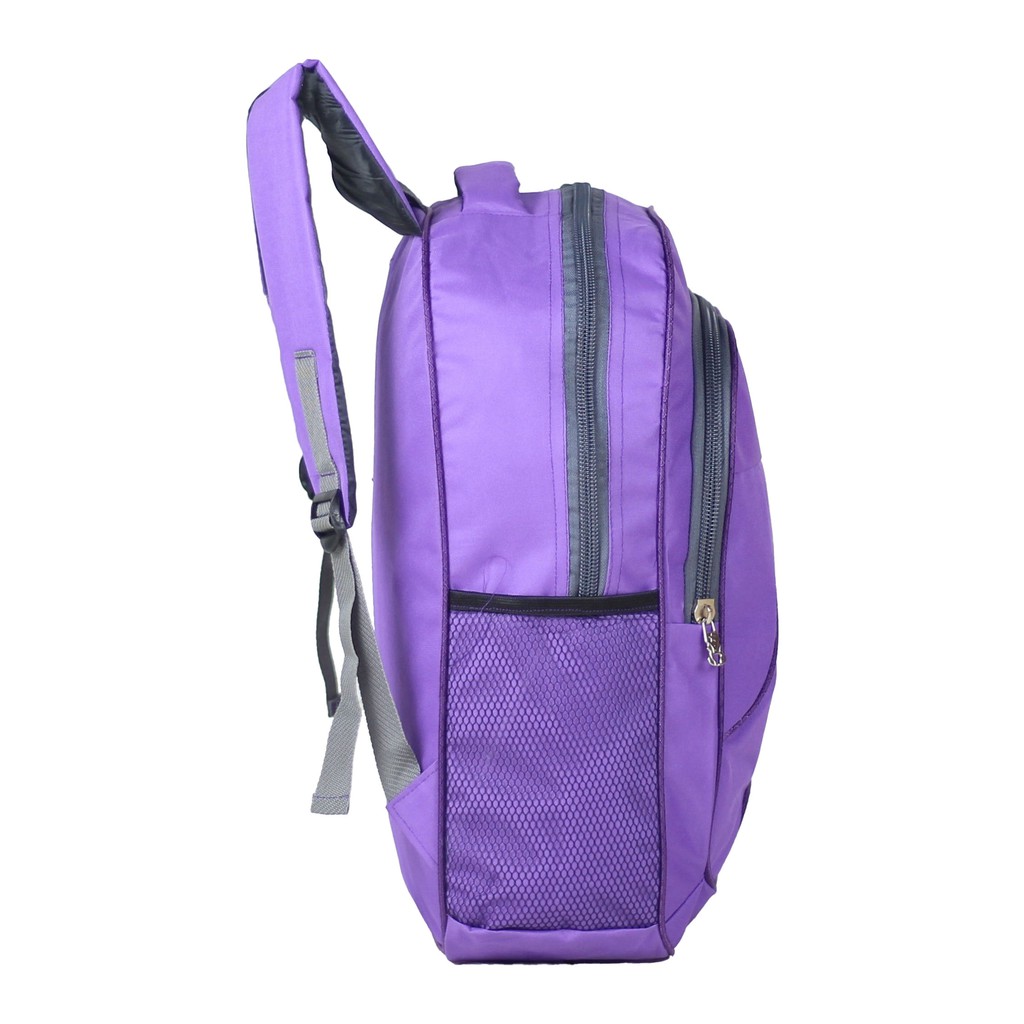 Ransel Laptop Backpack Multifungsi Tas Sekolah SMP SMA Tas Polo Classic Ungu Ransel Sekolah