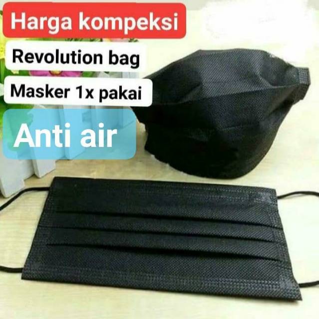 Masker mirip sensi isi 12pcs bahan sponbound 75grm tahan air