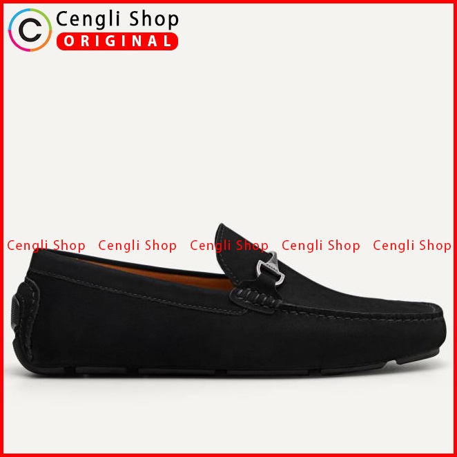 PM167 SEPATU PANSUS PEDRO PRIA ORIGINAL LOAFER KULIT BRANDED HITAM